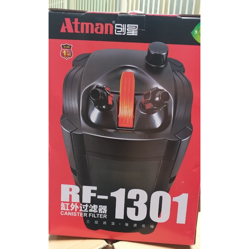 Lọc Thùng Atman RF 1001 - Thùng Lọc Nước Cho Hồ Cá Cảnh, Kích thước 35.5x22x22 cm, Dung lượng 4L