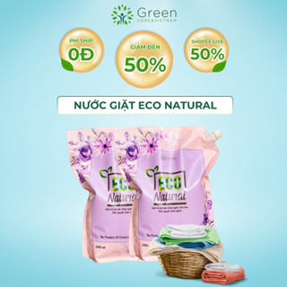 [15.1 VOUCHER 30K MÃ GREE30K15] Nước Giặt Sinh Học Eco Natural hương nước hoa nước giăt xả 2in1 bền màu cho quần áo 3L