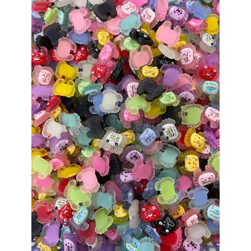 ( Tặng túi mù) Cua nhiều size 1.5, 3cm, 3.5cm, cua 5cm  nhiều màu sắc