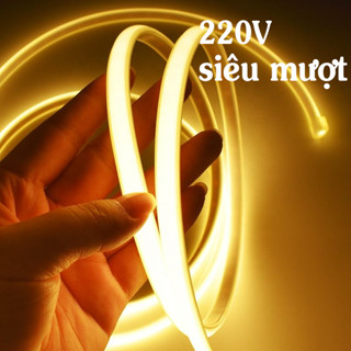 LED dây siêu mượt 220V -, cho ra ánh sáng  siêu mượt, hắt trần,,trang trí tạo ra dãi sáng mượt.