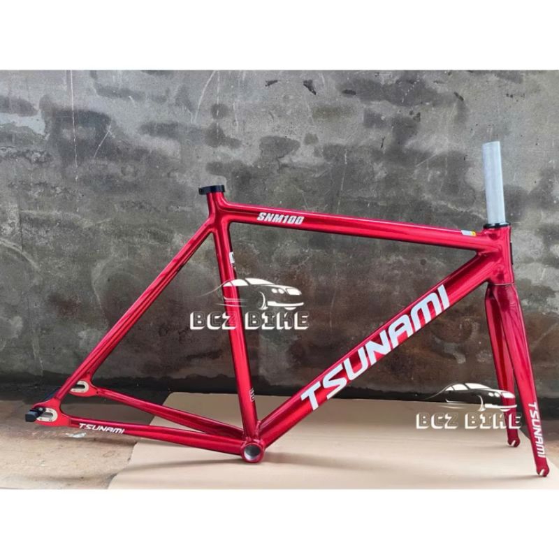 fixed gear khung Tsunami snm100 chính hãng ( tặng chén cổ + khoá yên )