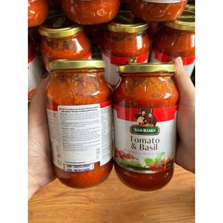 500GR Sốt mì ý sốt mì spaghetti vị cà chua và rau quế thương hiệu San Remo