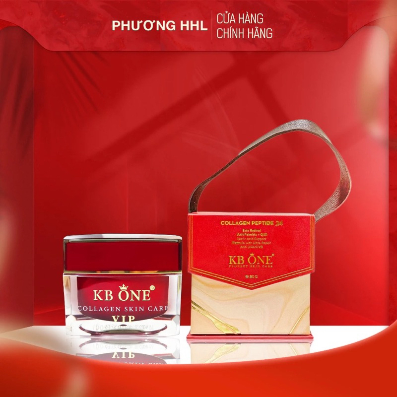 Kem Dưỡng Ngăn Ngừa Lão Hóa, Giảm Nếp Nhăn, Sáng Da Face VIP đỏ 50gr - KBONE