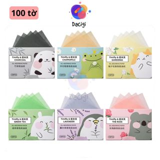 Giấy thấm dầu da mặt gói 100 tờ hương thơm tự nhiên - Phim hút dầu nhờn da mụn