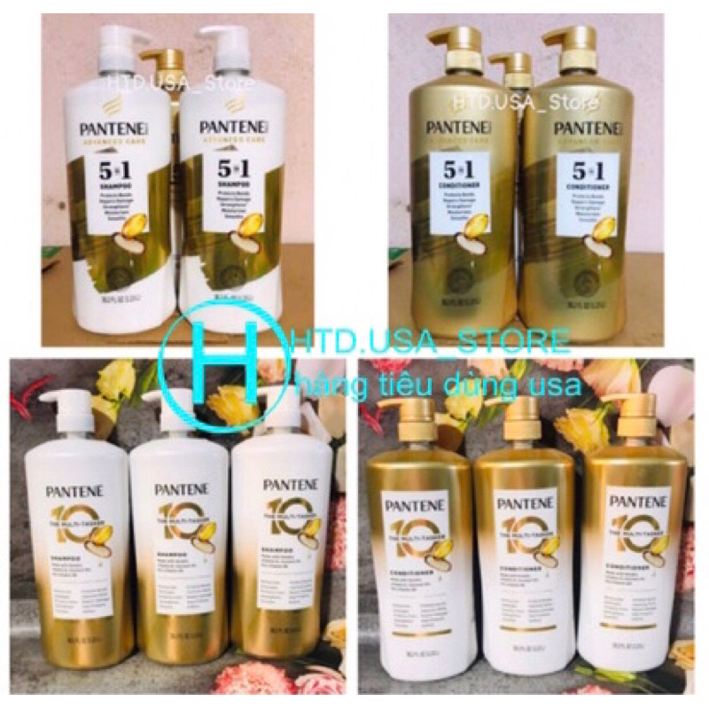 Dầu gội - Xã, Pantene Advance care Pro-V Shampoo 5 in 1 (1.13L) Chính Hãng Mỹ