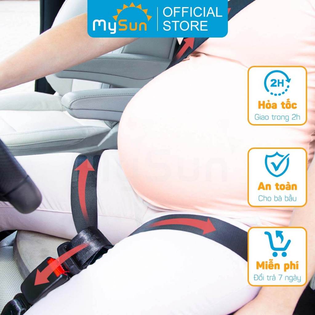 Dây đai ô tô an toàn cho bà bầu mẹ bầu thắt MySun