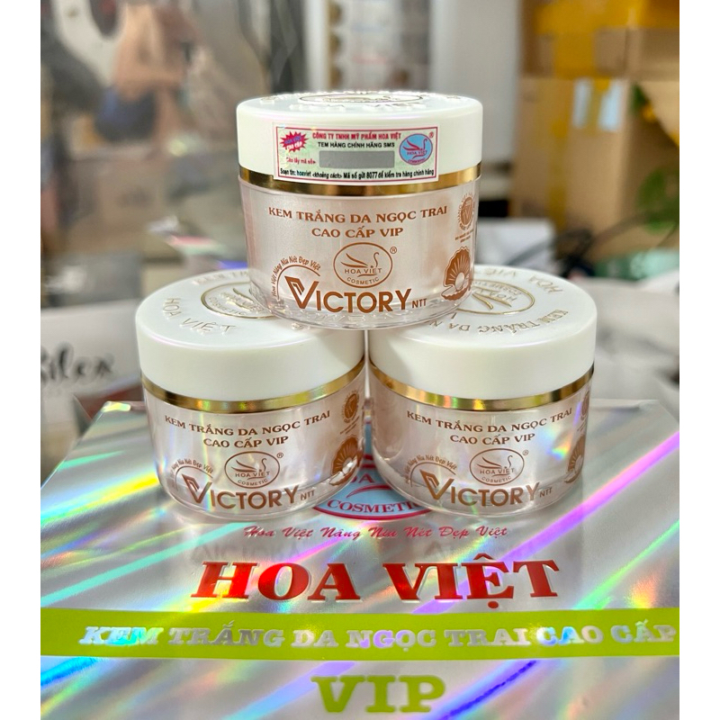 KEM HOA VIỆT TRẮNG DA NGỌC TRAI VICTORY VIP