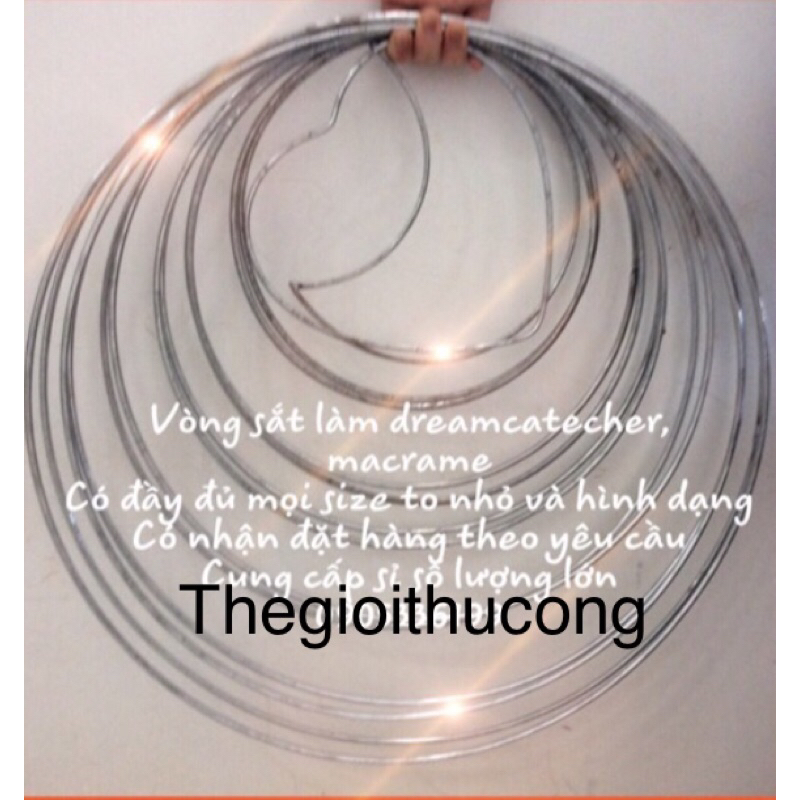 Vòng sắt làm dreamcatcher big size