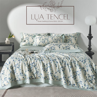  Bộ chăn ga gối lụa tencel in hoa cao cấp Genji Decor rất nhiều mẫu đẹp đầy đủ kích thước đệm 