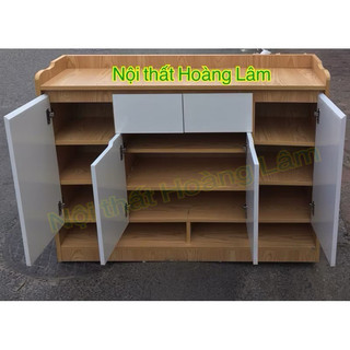 Tủ giầy gỗ công nghiệp phối màu