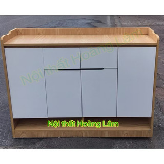 Tủ giầy gỗ công nghiệp phối màu