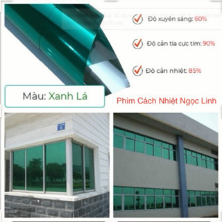 [Cuộn 10m dài] phim dán kính cách nhiệt chống nắng, giấy dán kính cửa sổ