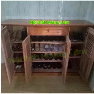 Tủ giầy gỗ xoan 4 cánh