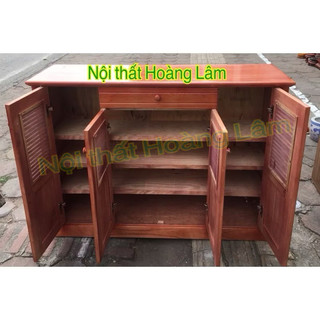 Tủ giầy gỗ xoan 4 cánh