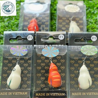  Mồi Câu Lure Nhái Hơi TNQ - F1 7g    Nổi  & F2 10g  Lửng  Chìm   WORLD OF BAIT 