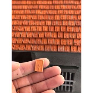 Ngói Hạ Long Mini (set 350 viên), xây nhà mini, mô hình tiểu cảnh, trang trí sân vườn, trang trí hồ cá