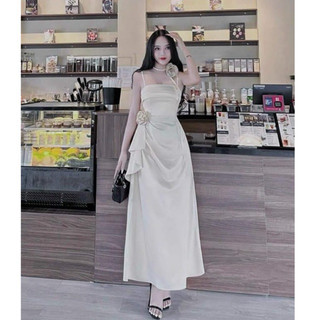 BIGSIZE Đầm thiết kế sag chảnh bigsize, chất lụa tôn dáng, kiểu dáng sang chảnh, phù hợp đi tiệc, n