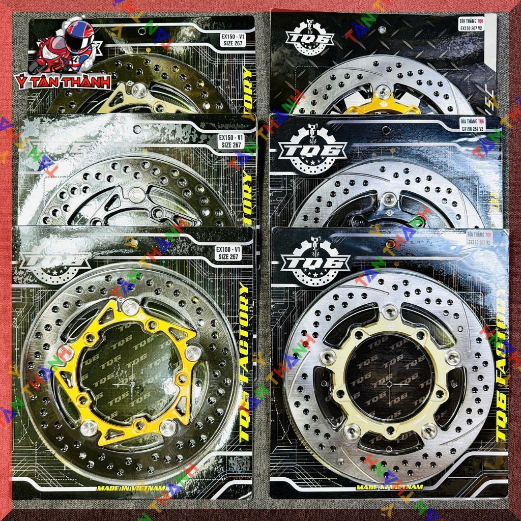 Đĩa thắng TQ6 cho Exciter 150 size 267mm MS15