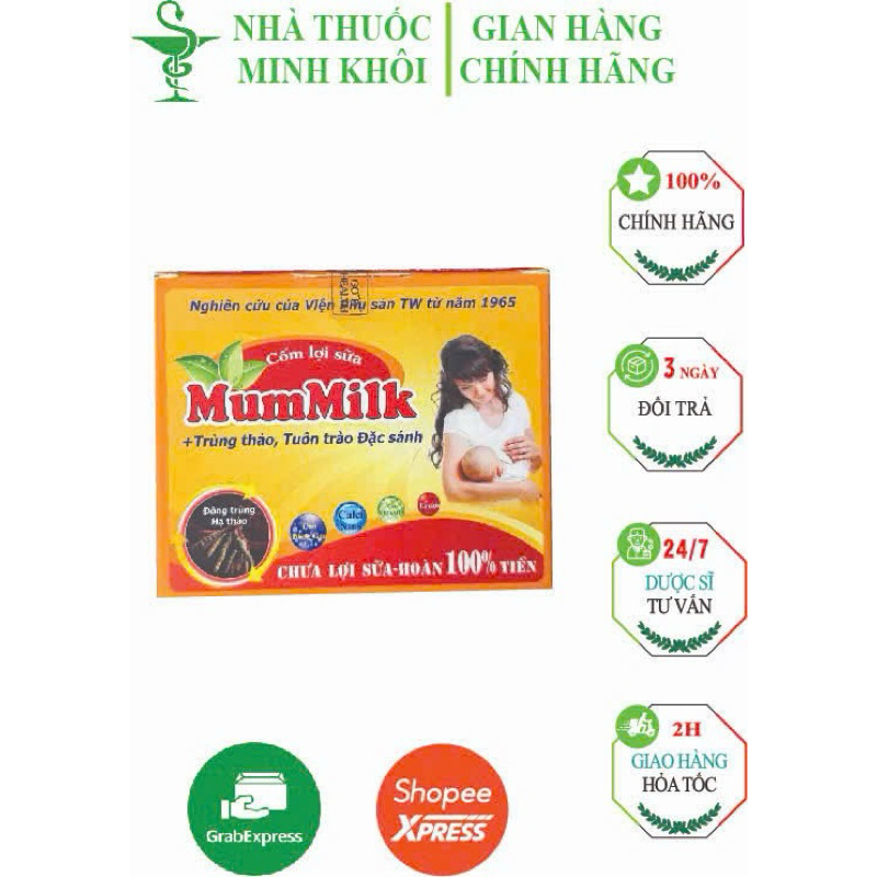 COMBO 5 HỘP MUMMILK ĐÔNG TRÙNG (20 gói)