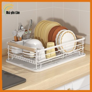 Kệ sắt đa chức năng/ chất liệu thép carbon sơn giá để bát đĩa có khay hứng nước ﻿/Kệ úp bát đĩa Kệ chén đa nă
