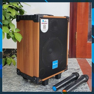Loa kéo karaoke mini AZPro Bass 25 bluetooth Loa kẹo kéo di động thùng gỗ
