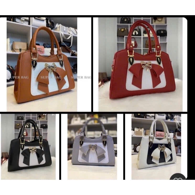 Túi xách nữ túi đeo vai công sở cầm tay đeo chéo thiết kế trẻ trung nơ siêu xinh - DK286 | BigBuy360 - bigbuy360.vn