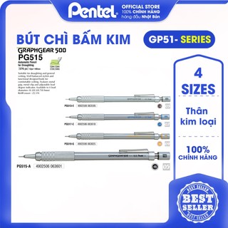 Bút chì bấm kim kỹ thuật pentel 0.3 mm pg513