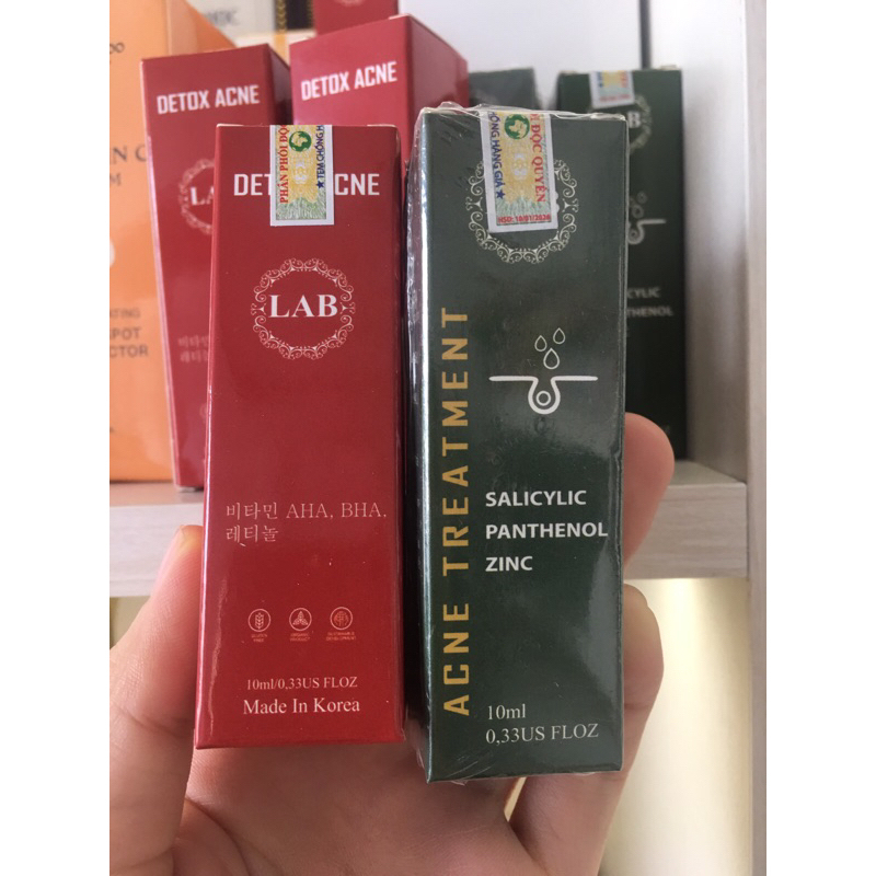 Bộ đôi Serum Mụn ACNE LAB & DETOX ACNE