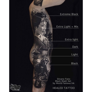 Mực xăm đen Extrem Black - World Famous Ink