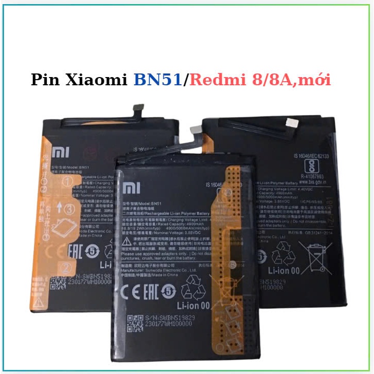 Pin Xiaomi BN51/Redmi 8/8A,mới