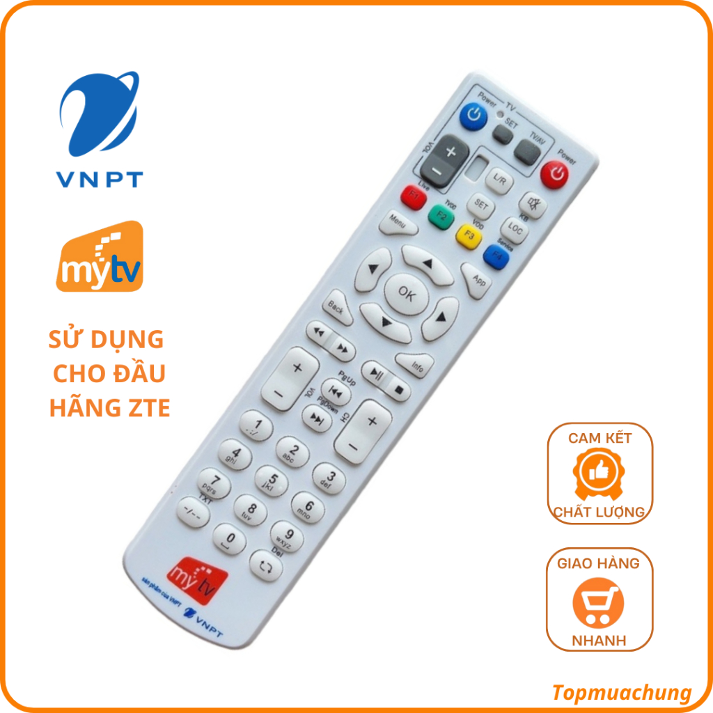 Điều khiển đầu thu My TV của hãng HUAWEI - ZTE và SmartBox.