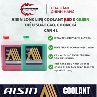 [Chính hãng]Nước làm mát, giải nhiệt động cơ ô tô 4Lít, giảm tiêu hao nhiên liệu, chống rỉ sét AISIN