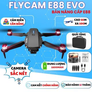  Flaycam mini giá rẻ E88 EVO FLycam động cơ không chổi than Bay cao 200m Bay xa 1000m 