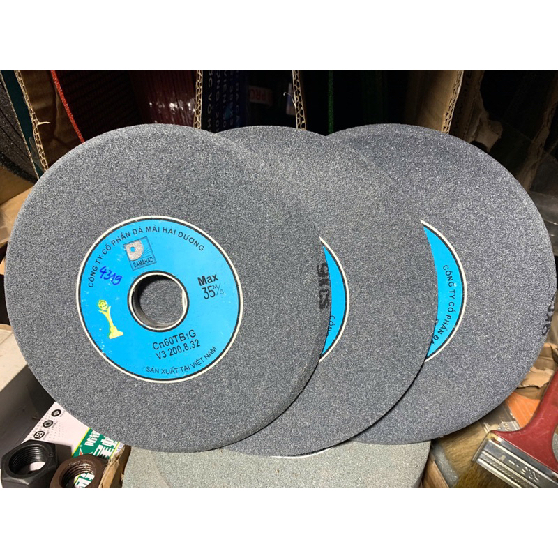 (Hàng Sẵn) Đá mài lưỡi cưa V3 - Chuyên mài lưỡi cưa - Đá mịn 125mm 150mm 175mm 200mm