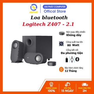  Loa Logitech 2.1 Z407 bluetooth ,3.5 mm công suất tối đa 80w ,hàng chính hãng bảo hành 12 tháng 