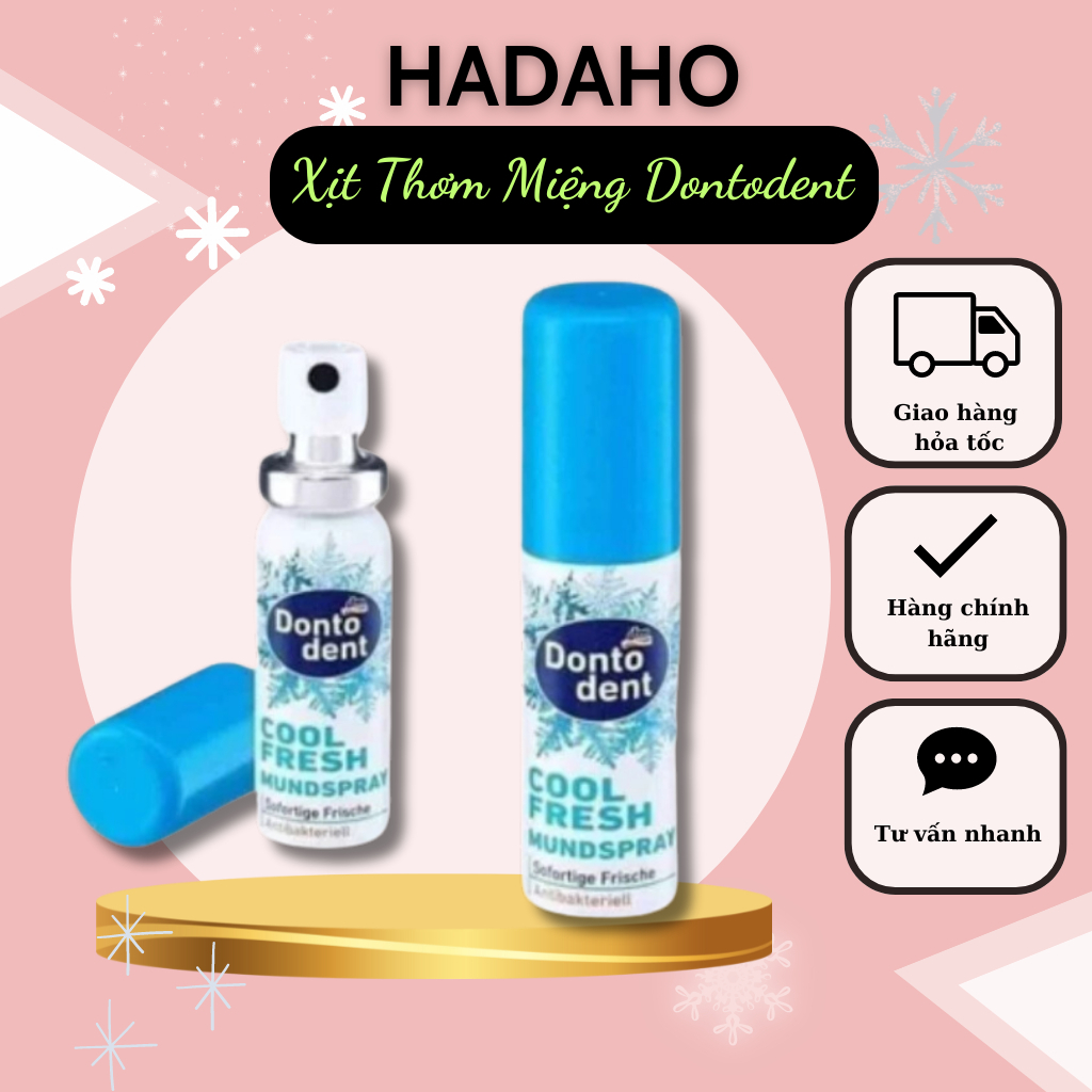 XỊT THƠM MIỆNG, KHÁNG KHUẨN DONTODENT ĐỨC 15ML