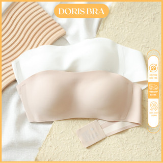 Áo Lót Nữ Su Lụa Sữa DORIS AL397 Áo lót mềm mịn mặc áo váy ôm sát k lộ viền áo su quây chống tụt đệm mỏng 