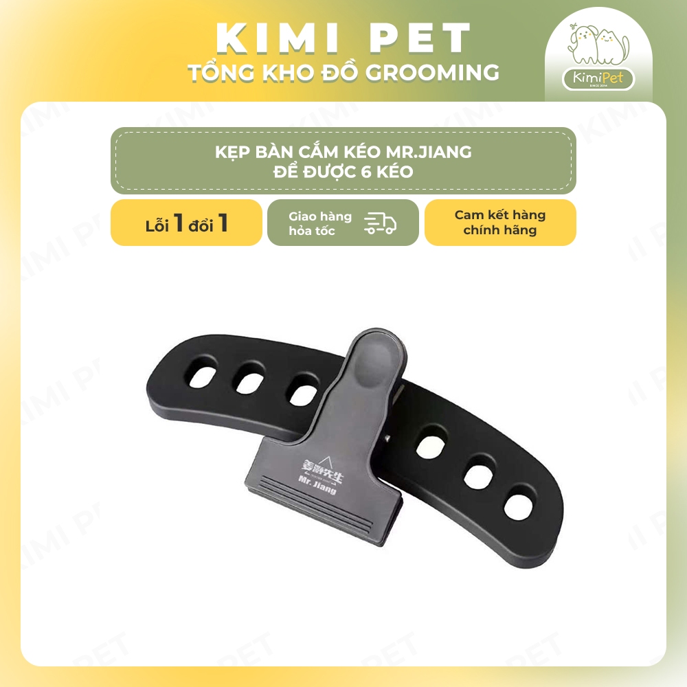 Kẹp bàn cắm kéo Mr.Jiang để được 6 kéo, dụng cụ grooming cho thú cưng