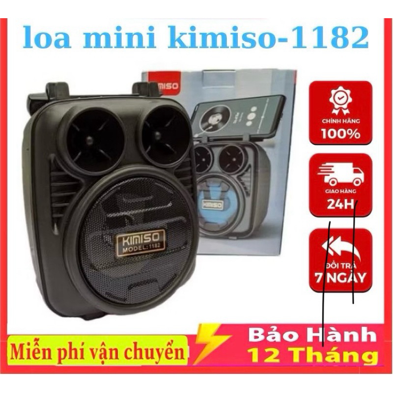 LOA THÔNG MINH BLUETOOTH KIMISO KMS - 1182 ĐẸP MÀ GỌN CHẤT LƯỢNG ÂM THANH HAY HÀNG CHÍNH HÃNG KIMISO