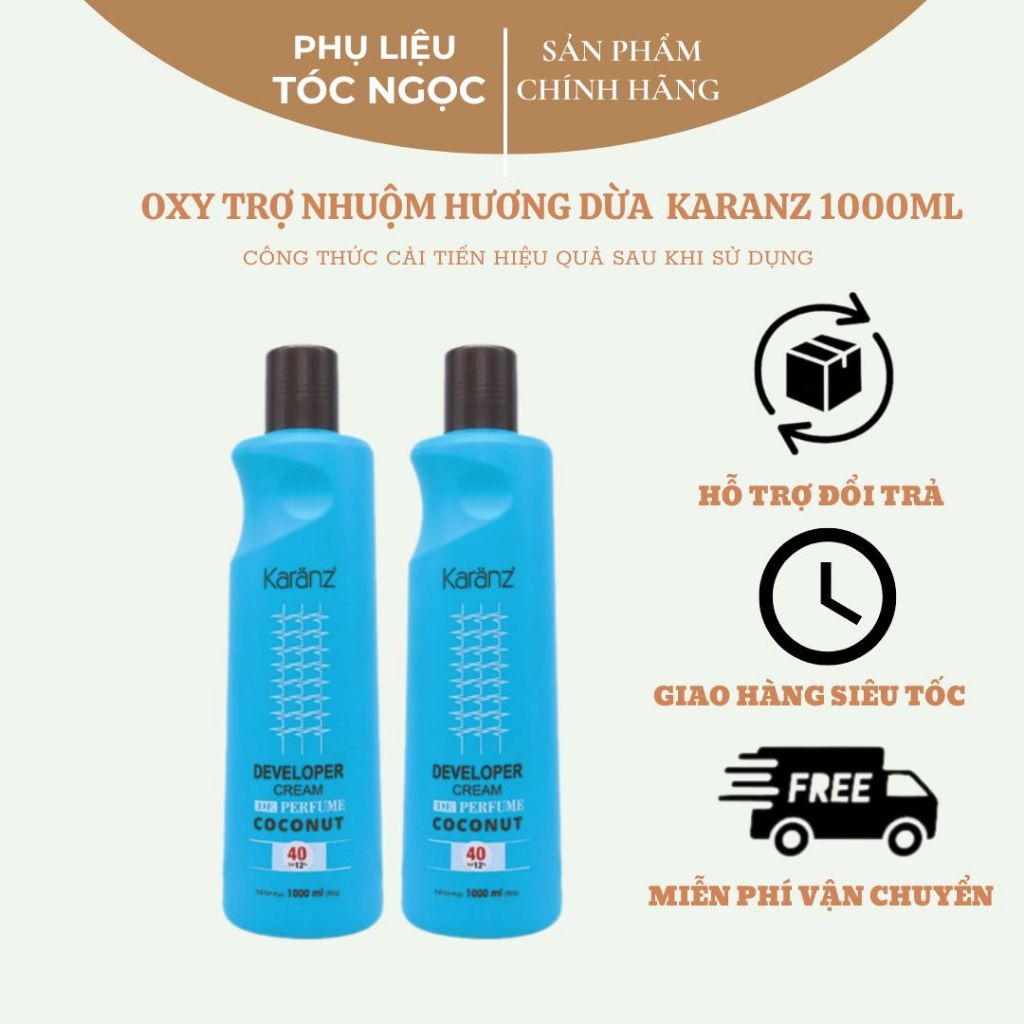 oxy trợ nhuộm hương dừa karanz1000ml