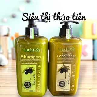 Cặp Dầu Gội-Xả HaChi 800Ml