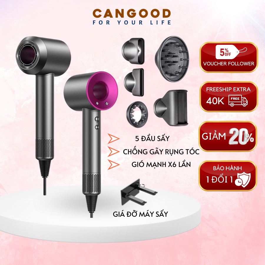 Máy Sấy Tóc ION Âm 2 Chiều Nóng Lạnh Công Suất 2200W, Nóng Lạnh 2 Chiều Chăm Sóc Tóc, Bảo Hành 12 Th