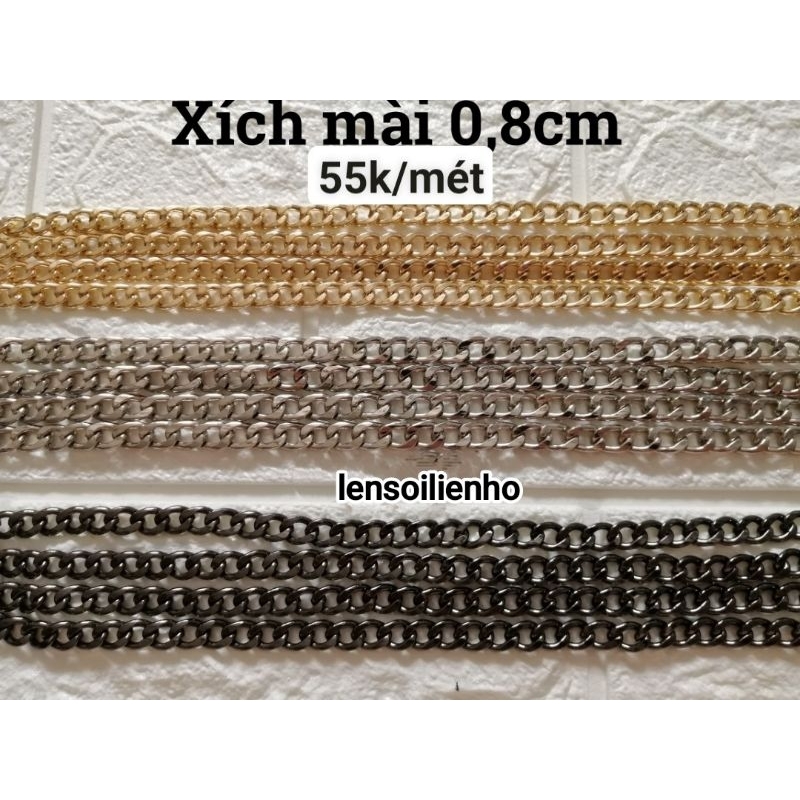 Xích mài nặng 0.8cm