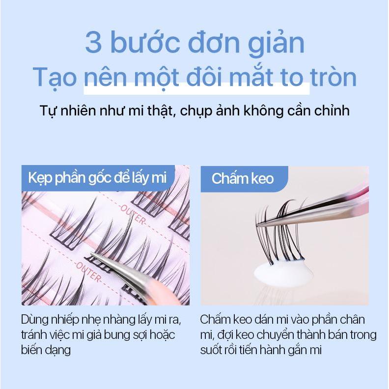 BST GALAXY BOX MLEN DIARY CHÍNH HÃNG-TỔNG HỢP SUN,MOON,STAR Mi Cụm Mềm Mại Giúp Mắt To Có Thể Tái Sử Dụng