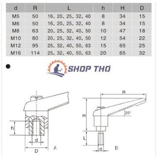 Tay vặn nhanh đa năng M5 - M16