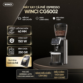 Máy xay hạt cà phê WINCI GC5002, 30 mức độ xay, Bảo hành 12 tháng
