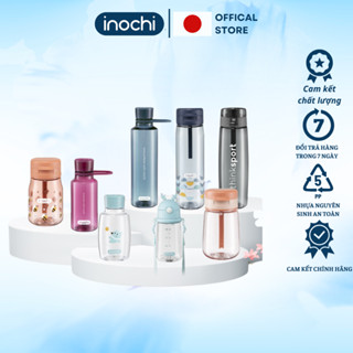 Bình nước nhựa nguyên sinh kháng khuẩn Ag+ dễ cầm nắm tiện dụng Tritan 350/500/700ml cao cấp INOCHI