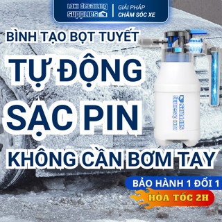 Bình xịt bọt tuyết rửa xe cầm tay sạc pin tự động LOKI DETAILING SUPPLIES 1.5L dung tích pin 4800mAh