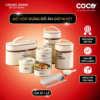  Hộp Đựng Cơm Giữ Nhiệt Văn Phòng 3 Tầng Inox 304 Chống Gỉ Cao Cấp Sang Trọng Bảo Hành 12 Tháng 