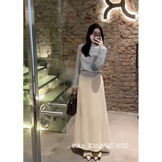  Chân váy xoè dạ len dáng dài QC 850 